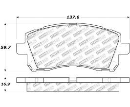 StopTech StopTech Street Select Brake Pads - Front/Rear for Subaru Impreza GC