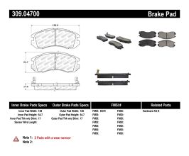 StopTech StopTech Performance Brake Pads for Subaru Impreza GC