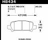 HAWK 02-03 WRX / 05-08 LGT D770 HP+ Street Rear Brake Pads