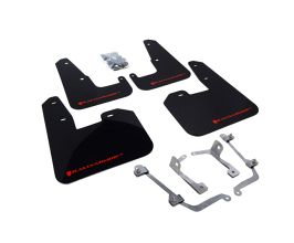 Rally Armor 08-11 Subaru STI (Hatch Only) / 11-14 WRX (Hatch Only) Black UR Mud Flap w/ Red Logo for Subaru Impreza GE