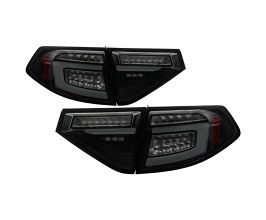 Spyder 08-14 Subara Impreza WRX Hatchback LED Tail Lights Seq Signal Blk Smoke ALT-YD-SI085D-SEQ-BSM for Subaru Impreza GE