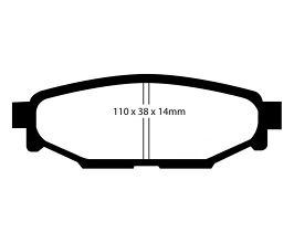 EBC 12+ Subaru BRZ 2.0 (solid rear rotors) Ultimax2 Rear Brake Pads for Subaru Impreza GE