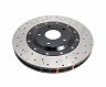 DBA 2004 STi 10 Stud Hole Front Drilled & Slotted 5000 Series 2 Piece Rotor Assembled w/ Black Hat