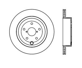 StopTech StopTech Power Slot 08-10 Subaru Impreza STi Rear Left Slotted Rotor for Subaru Impreza GE