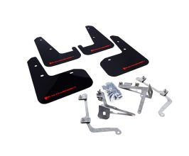 Rally Armor 11-14 Subaru WRX/STI (Sedan Only) Black UR Mud Flap w/ Red Logo for Subaru Impreza GJ