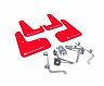 Rally Armor 11-14 Subaru WRX/STI (Sedan Only) Red UR Mud Flap w/ White Logo for Subaru Impreza WRX/WRX STI