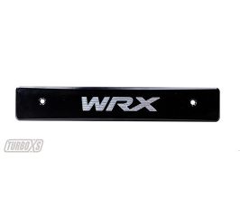 TurboXS 08-14 Subaru WRX/STi Billet Aluminum License Plate Delete Black Machined WRX Logo for Subaru Impreza GJ