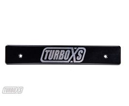 TurboXS 08-14 Subaru WRX/STi Billet Aluminum License Plate Delete Black Machined TurboXS Logo for Subaru Impreza GJ