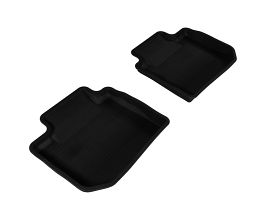 3D Mats 2012-2019 Subaru Impreza/XV Crosstrek/WRX/Sti Kagu 2nd Row Floormats - Black for Subaru Impreza GJ