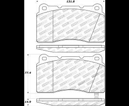 StopTech StopTech Street Touring 04-07 STi / 03-06 Evo / 08-10 Evo Front Brake Pads for Subaru Impreza GJ