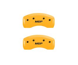 MGP Caliper Covers 4 Caliper Covers Engraved Front & Rear Yellow Finish Black Char 2018 Subaru Impreza for Subaru Impreza GK