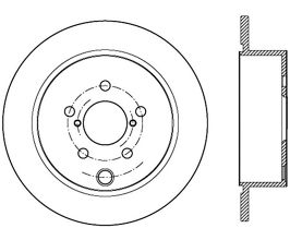 StopTech StopTech Slotted Sport Brake Rotor for Subaru Impreza GK