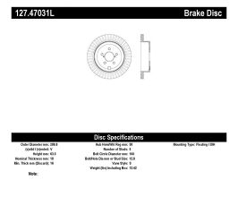 StopTech StopTech Slotted & Drilled Sport Brake Rotor for Subaru Legacy BL