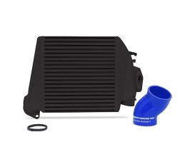 Mishimoto 08-14 Subaru WRX Top-Mount Intercooler Kit - Powder Coated Black & Blue Hoses for Subaru Legacy BM