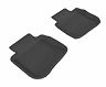 3D Mats 2010-2014 Subaru Legacy/Outback Kagu 2nd Row Floormats - Black for Subaru Legacy 2.5i/2.5i Limited/2.5GT/2.5i Premium/2.5i Sport