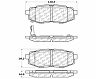 StopTech StopTech Street Touring 06-10 Subaru Legacy Sedan/Outback/13 BRZ Rear Brake Pads for Subaru Legacy 2.5GT/3.6R/3.6R Limited/3.6R Premium