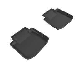 3D Mats 2015-2019 Subaru Legacy/Outback Kagu 2nd Row Floormats - Black for Subaru Legacy BN