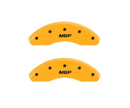 MGP Caliper Covers 4 Caliper Covers Engraved Front & Rear Yellow finish black ch for Subaru Legacy BN