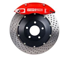 StopTech StopTech 02-07 WRX / 02-09 Impreza 2.5RS/2.5i Front Big Brake Kit 332X32MM with Red Calipers Drilled for Subaru Legacy BN