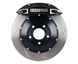 StopTech StopTech 02-07 WRX / 02-09 Impreza 2.5RS/2.5i Front Black Caliper Slotted 328x28 BBK for Subaru Legacy BN
