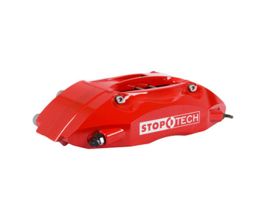 StopTech StopTech 02-07 WRX / 02-09 Impreza 2.5RS/2.5i Front Red Caliper/Zinc Plated Slotted 328x28 BBK for Subaru Legacy BN