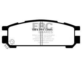 EBC 95-96 Subaru Impreza 2.2 Orangestuff Rear Brake Pads for Subaru Legacy BN