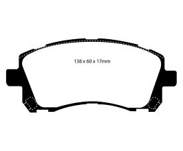 EBC 98-02 Subaru Forester 2.5 Redstuff Front Brake Pads for Subaru Legacy BN