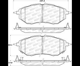 StopTech StopTech Street Brake Pads for Subaru Legacy BN