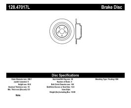 StopTech StopTech Drilled Sport Brake Rotor for Subaru Legacy BN