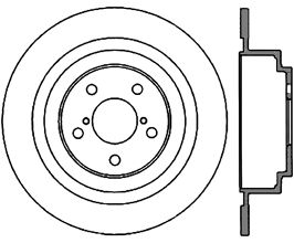 StopTech Subaru 03-06 Baja/00-04 Legacy/Outback Rear Cryo Rotor for Subaru Legacy BN