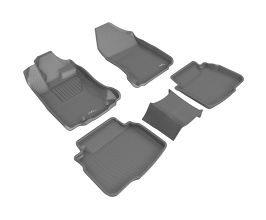 3D Mats 20-21 Subaru Legacy/Outback Kagu 1st Row Floormat - Gray for Subaru Legacy BW