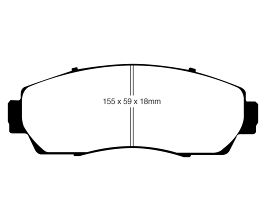 EBC 07-09 Acura RDX 2.3 Turbo Ultimax2 Front Brake Pads for Subaru Legacy BW