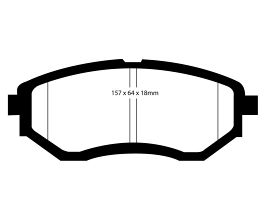 EBC 13+ Subaru Forester 2.0 Turbo Redstuff Front Brake Pads for Subaru Legacy BW