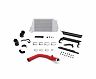 Mishimoto 2015 Subaru WRX Top-Mount Intercooler Kit - Powder Coated Silver & Wrinkle Red Pipes for Subaru WRX Limited/Base/Premium