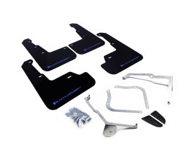 Rally Armor 15-21 Subaru WRX/STI (Sedan ONLY) Black UR Mud Flap w/ Light Blue Logo for Subaru WRX VA