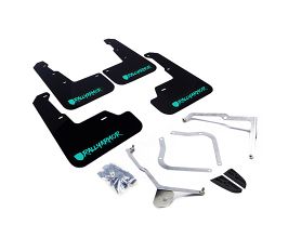 Rally Armor 15-21 Subaru WRX/STI (Sedan ONLY) Black UR Mud Flap w/ Teal Altered Font Logo for Subaru WRX VA