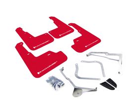 Rally Armor 15-21 Subaru WRX/STI (Sedan ONLY) Red UR Mud Flap w/ White Logo for Subaru WRX VA