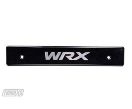 TurboXS 15-17 Subaru WRX/STi Billet Aluminum License Plate Delete Black Machined WRX Logo for Subaru WRX VA