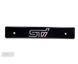 TurboXS 15-17 Subaru WRX/STi Billet Aluminum License Plate Delete Black Machined STi Logo for Subaru WRX VA
