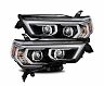 AlphaRex 14-20 Toyota 4Runner LUXX LED Proj Headlights Plank Style Black w/Activ Light/Seq Signal