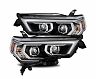 AlphaRex 14-20 Toyota 4Runner PRO-Series Projector Headlights Plank Style Black w/Sequential Signal