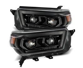 AlphaRex 10-13 Toyota 4Runner LUXX LED Proj Headlights Plank Style Alpha Black w/Seq Signal/DRL for Toyota 4Runner N280