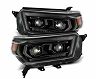 AlphaRex 10-13 Toyota 4Runner LUXX LED Proj Headlights Plank Style Alpha Black w/Seq Signal/DRL