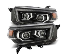 AlphaRex 10-13 Toyota 4Runner LUXX LED Proj Headlights Plank Style Black w/Seq Signal/DRL for Toyota 4Runner N280