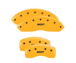 MGP Caliper Covers 4 Caliper Covers Engraved Front & Rear Yellow finish black ch for Toyota 4Runner N280