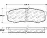 StopTech StopTech Street Brake Pads - Rear for Toyota 4Runner