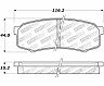 StopTech StopTech Street Brake Pads - Rear