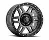 ICON Six Speed 17x8.5 6x5.5 0mm Offset 4.75in BS 108mm Bore Gun Metal Wheel for Toyota 4Runner