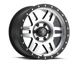 ICON Six Speed 17x8.5 6x5.5 0mm Offset 4.75in BS 108mm Bore Satin Black/Machined Wheel for Toyota 4Runner N280