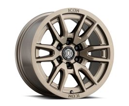 ICON Vector 6 17x8.5 6x5.5 0mm Offset 4.75in BS 106.1mm Bore Bronze Wheel for Toyota 4Runner N280